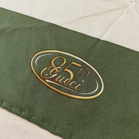 *Authenticated* Gucci Silk Scarf Large Square Equestrian 85th - Picture 6 of 9